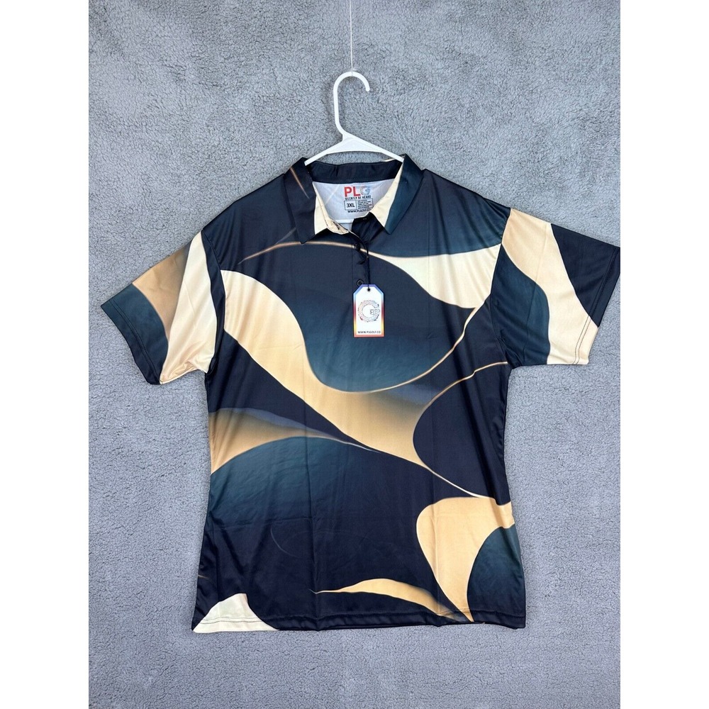 Play Loud Golf Men's Polo Shirt 3XL‎ All Over Print Fun Design Lightweight New